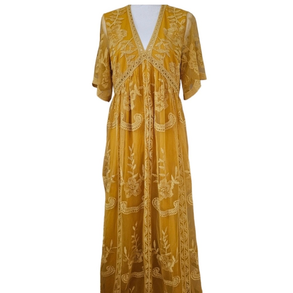 Pinkblush Mustard Yellow Maxi Dress - Picture 2 of 7